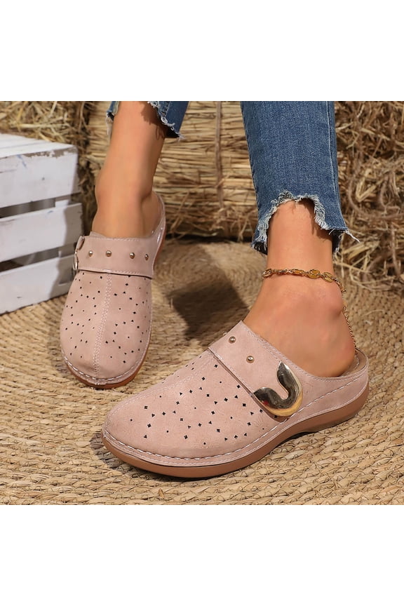 Womens Suede Clogs Mens Genuine Leather Mules Cork Footbed Sandals with Arch Support Pink 6