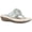 Mint, variant on Womens Cynthia Faux Leather Thong Wedge Sandals