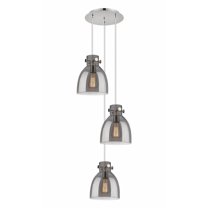 Innovations Lighting - Newton Bell - 3 Light Cord Hung Pendant In Industrial