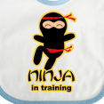thumbnail image 4 of Inktastic Ninja in Training Boys or Girls Baby Bib, 4 of 4