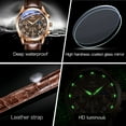 thumbnail image 5 of OLEVS Chronograph Watches for Men Luxury Classic Business Sports Mens Watches Moon Phase Waterproof Luminous Analog Quartz Leather Strap Reloj, Gifts for Men, 5 of 8
