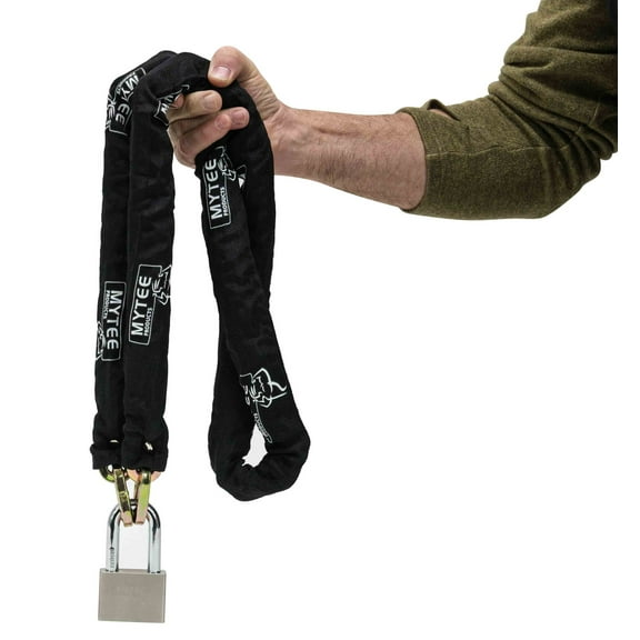 Mytee 3/8" x 3' Security Hardened Square Link Chain w/ Cordura Cover & Anti-Cut Lock Carrying Case
