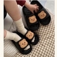 thumbnail image 2 of Zapatillas suaves de oso para hombre y mujer, sandalias antideslizantes con sensación de corazón de eva, para parejas, 2 of 7