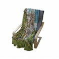 thumbnail image 4 of Coastal Soft Flannel Fleece Blanket, View of Vernezza Famous Fisherman Village Cinque Terre Italy Ligurian Sea Artwork, Cozy Plush for Indoor and Outdoor Use, 50" x 70", Multicolor, by Ambesonne, 4 of 6