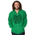 thumbnail image 5 of Bald Eagle Traditional American Zip Up Hoodie Men's Women's Brisco Brands 2X, 5 of 6