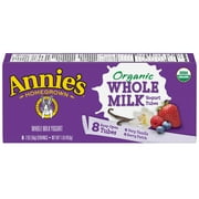 Annie's Organic Berry Patch And Very Vanilla Whole Milk Yogurt Tubes, 2 Oz., 8 tubes