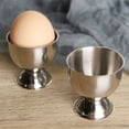 thumbnail image 5 of Scheam 4 Pack Stainless Steel Egg Trays,Hard Soft Boiled Egg Cups,Round Egg Display Holders,Household Kitchen Gadgets Tools,Dishwasher Safe,for Restaurants Hotels Dining Rooms Silver, 5 of 7