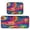 Colorful Tie-dye with Swirling, variant on 2-Piece Kitchen Rugs Set Non-Slip Mats Carpet Floor for Kitchen, Bathroom (19.7"x27.6" & 19.7"x47.2") Colorful Splashes and Brushstrokes