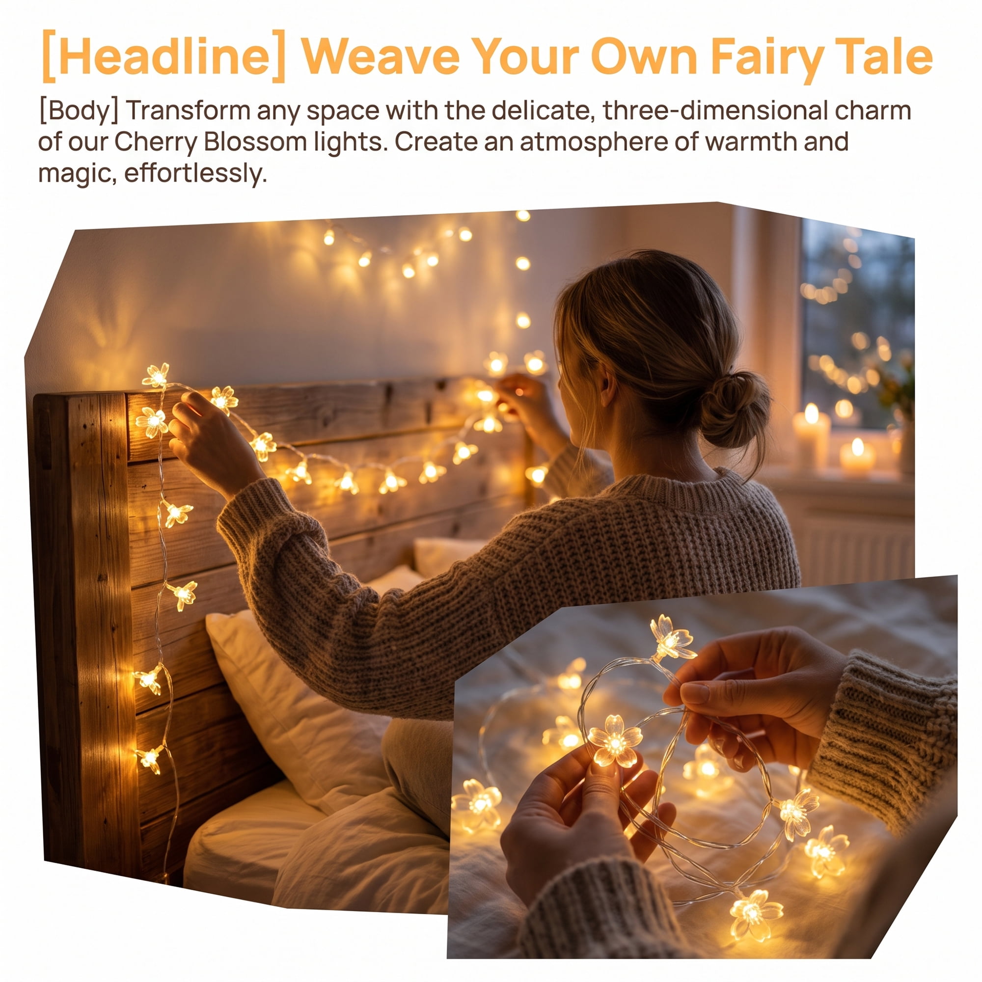 Unique Bargains Decorative Indoor Aesthetic Botanical Fairy Lamps 6.6 ft Battery Operated