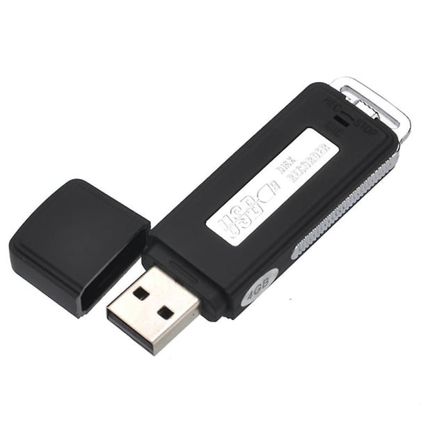 Unidad flash USB Allinless 2 en 1 4 GB grabadora de voz de audio digital