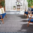thumbnail image 2 of SAFAVIEH Courtyard Amy Geometric Indoor/Outdoor Area Rug, Black/Beige, 8' x 11', 2 of 10