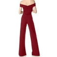 thumbnail image 6 of LMOIPLI Women's Solid Color Lightweight Long Pants Vintage Adjustable Strap Romper Baggy Wide Leg Outfits Adjustable Strap Romper Overalls Long Bib Pants Fashion Summer Clothes Red S, 6 of 6