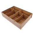 thumbnail image 4 of OUNONA 1Pcs Multi Grid Storage Box Wood Material Simple Design Cash Container for Adults Home Use, 4 of 8