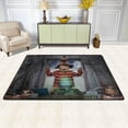 thumbnail image 2 of SKYSONIC 72x48in Halloween Witch Cat Area Rug, Spooky Night Non-Slip Floor Carpet for Indoor Living Dining Room and Bedroom Area, 2 of 7