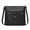 Black, variant on Ladies Soft Retro Small Square Shoulder Bag Handbag Large Capacity Pocket Versatile Crossbody Bag