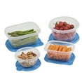 thumbnail image 5 of Mainstays 92 Piece Food Storage Variety Value Set, Blue Lids, 5 of 7
