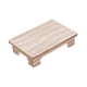 thumbnail image 3 of Mesa de centro baja de madera, elegante taburete minimalista multiusos, macetero para balcón 50x28x10cm, 3 of 9