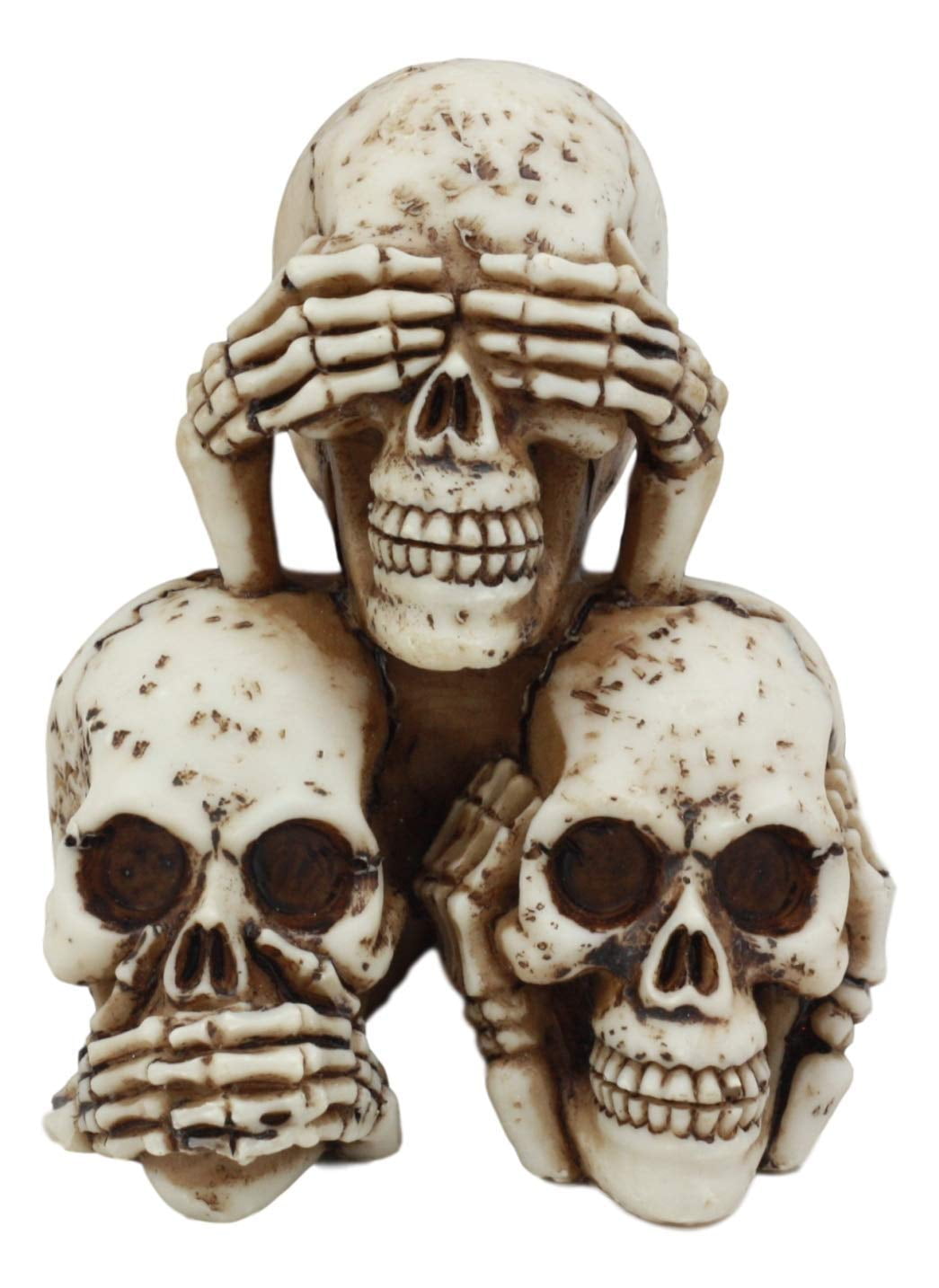 Fantasy Skull Wearing Glasses Halloween Ornament Head Art Statue 
