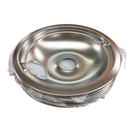 Large 8" Chrome Drip Bowl Tray 6-Pack fits GE, WB31K10266, WB32X5076, WB31M15
