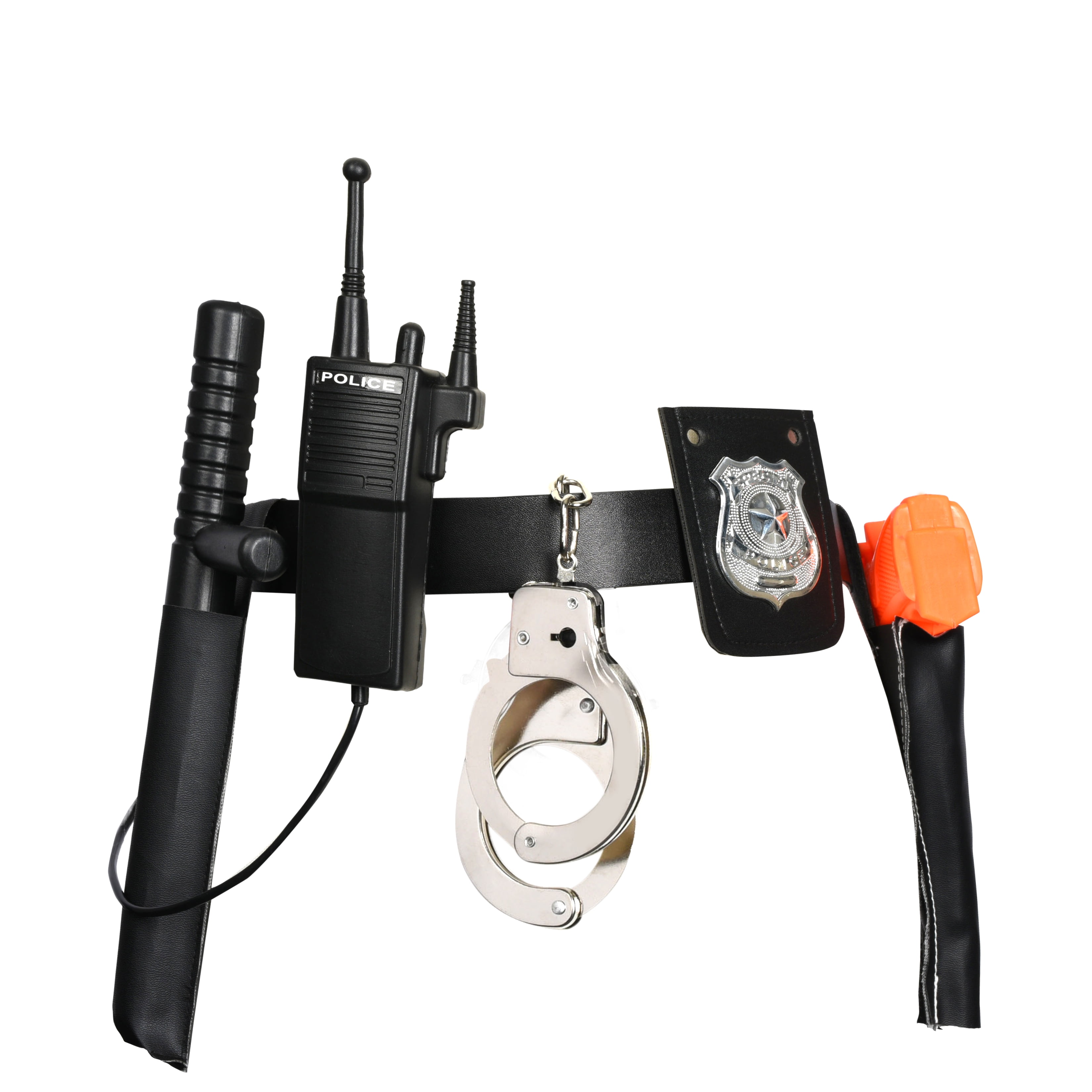 Includes Gun handcuffs Details about   All-In-One Police Accessory Role Play Set For Kids po 