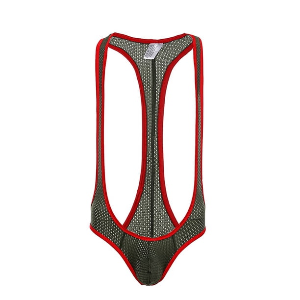 Calzoncillos bóxer de moda para hombre, calzoncillos sexis transpirables de malla Pompotops qyievc3650