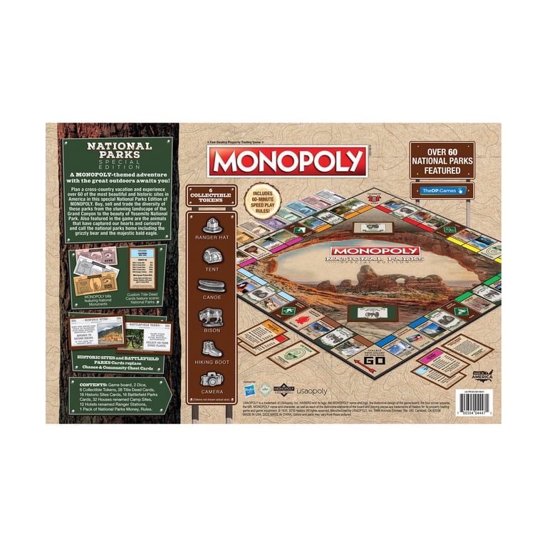 レア MONOPOLY National Parks Edition Amazon.com: USAOPOLY Monopoly National Parks Edition Board Game