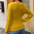 thumbnail image 4 of Dagugfen Going out Tops for Women Long Sleeve Deep V Neck Low Cut Wrap Shirts Casual Blouses Fall Clothes, 4 of 9