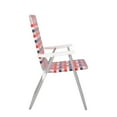 Mainstays Folding High Back  Chair, Red White & Blue
