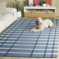 thumbnail image 3 of Safavieh Genre Tara Geometric Striped Area Rug, Blue/Ivory, 5' x 8', 3 of 11