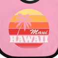 thumbnail image 4 of Inktastic Maui Hawaii Retro Sunset Boys or Girls Baby Bib, 4 of 4