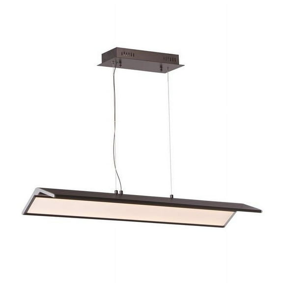 ET2 E24333-BKPC 10 in. Glider LED Multi-Light Pendant Ceiling Light, Black & Polished Chrome
