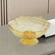 thumbnail image 4 of Bandeja para frutas y aperitivos, ideal para el hogar, la sala de estar o la mesa de centro. Bandeja plegable y portátil de dos niveles con base de madera, escurridor y estructura metálica., 4 of 8