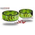 thumbnail image 2 of Skin Wrap Decal Set 2 Pack for Amazon Echo Dot 2 - Softball (2nd Generation ONLY - Echo NOT INCLUDED), 2 of 3