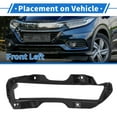 thumbnail image 3 of Parrilla de Luz de Niebla Frontal Izquierda No.71108T7AJ10 Inserciones de Cubierta de Luz de Niebla del Parachoques Inferior Frontal para Honda HRV 2019-2021 Negro ABS 1 Pc, 3 of 6