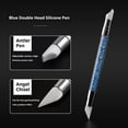 thumbnail image 3 of 5 Pcs Nail Art Sculpture Pen, Dual Tipped Silicone Nail Tools, Silicone Head Acrylic Handle Nail Art Brushes, Rhinestone Nail Polish Carving Pen, Nail Art Tools for Home Salon, 3 of 9