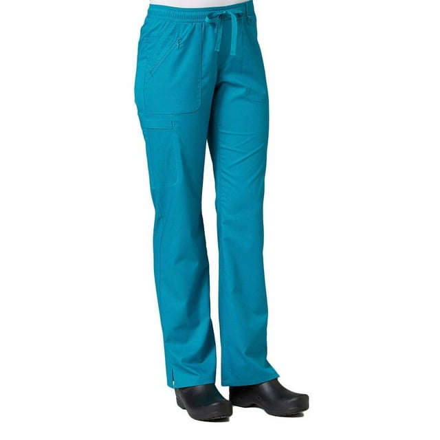Maevn Pantalon Cargo Entièrement Élastique EON pour Femmes Bleu Sarcelle, Très Très Petit