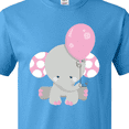 thumbnail image 4 of Inktastic Little Gray Elephant Holding A Pink Balloon T-Shirt, 4 of 5