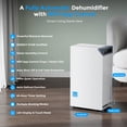 thumbnail image 4 of ENERGY STAR Dehumidifier, 4500 Sq.Ft, 52 Pints/Day, WiFi Control, 5.7L Tank Dual Drainage for Basement Bedroom, 4 of 9