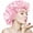 Pink, variant on VECIIR Silk Bonnet for Sleeping Women, Ajustable Hair Bonnet for Curly Hairs Satin Bonnet Reduce Friction Prevent Frizz Black，Large