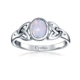thumbnail image 4 of Bling Jewelry Womens Birthstone Gemstone Silver Ring with Moonstone and Amethyst for BFF or Sorority Sister, 4 of 6