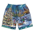 thumbnail image 5 of Goofa Christmas Tree Printed Mens Swim Trunks Summer Quick Dry Short Beach Swimwear Bathing Suits-X-Large, 5 of 9