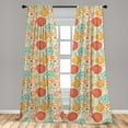 thumbnail image 5 of Ambesonne Vintage Curtains, Cheerful Garden Doodle, Pair of 28"x95", Multicolor, 5 of 5