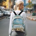 thumbnail image 7 of JIALIOU Mini Backpack Purse for Women Quilted Casual Daypack Small Travel Shoulder Bag, Starfish Conch Sea, 7 of 7