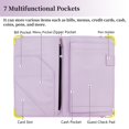 thumbnail image 3 of Portacuenta Cutaswish de cuero PU impermeable con bolsillo con cierre y diseño mármol, 3 of 6