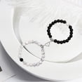 thumbnail image 4 of Pulsera Con Imán en forma de corazón para Mujeres y hombres Joyería duradera Turquesa blanca, 4 of 8