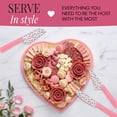 thumbnail image 3 of Paris Hilton 4-Piece Charcuterie and Cheese Board Set with Serving Tools, Pink, 3 of 8