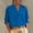 Blue, variant on Women's Long Sleeve Shirts Multi Color Lace V Neck Fashion Casual Long Sleeve Pullover Sweatshirt V Neck Sweatshirt for Women