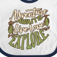 thumbnail image 4 of Inktastic Camping Hiking Trekking Adventure Boys or Girls Baby Bib, 4 of 4