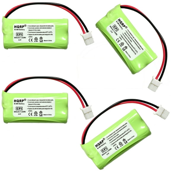 HQRP 4-Pack Phone Battery Compatible with AT&T Lucent CL80100, CL81201, CL81211, CL81301 Cordless Telephone