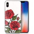thumbnail image 1 of Case Yard iPhone-XS-Max Case Clear Soft & Flexible TPU Ultra Low Profile Slim Fit Thin Shockproof Transparent Bumper Protective Cover Drop Protective Cell Phone Cases (Rose Bouquet), 1 of 8